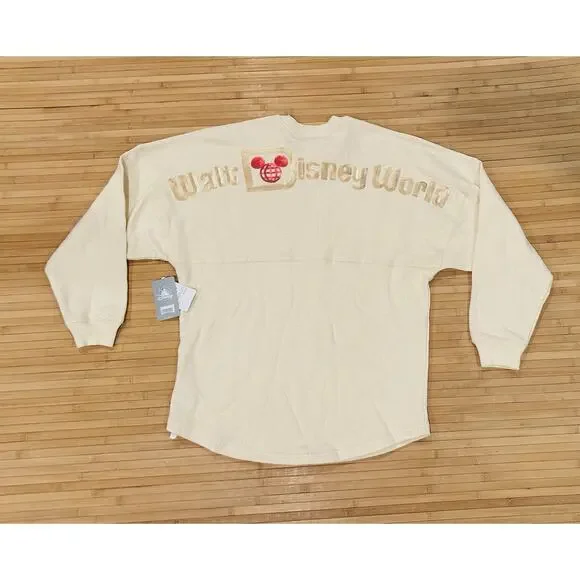 NEW Disney Sequined Santa Mickey Merry Christmas Pixie Dust Spirit Jersey Size S - Picture 7 of 9